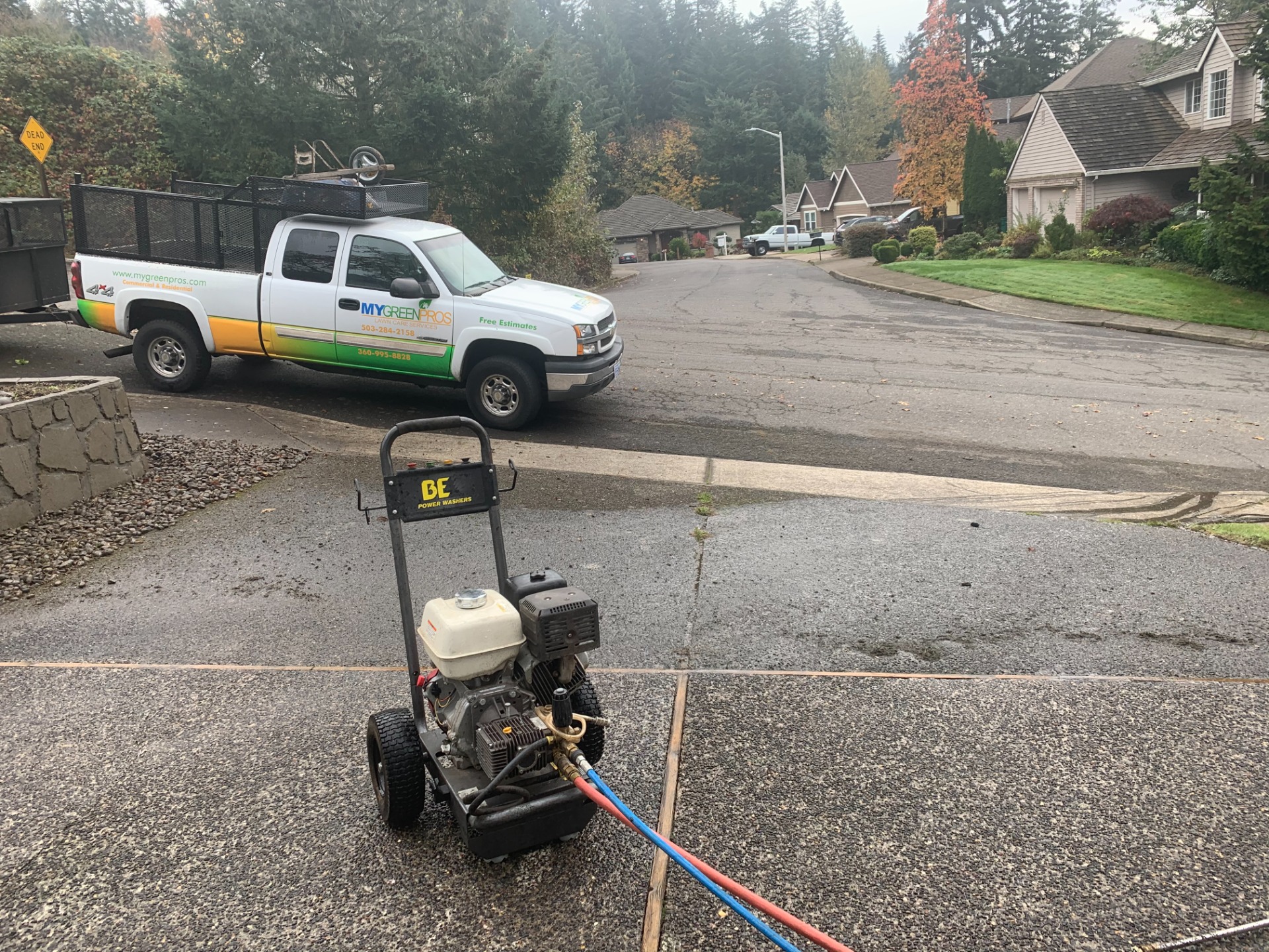 happy-valley-or pressure-washing complete  pressure washing Sidewalk patios from My Green Pros